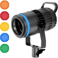 Светодиодный прожектор LED P60S двухцветная, 2500K-8500K, CRI 95, с ручкой, для освещения видеосъемки и влогов