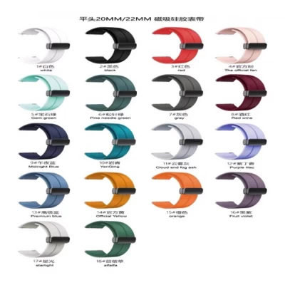 Ремінець Silicone Magic Lock — Універсальний 20 mm — Fruit violet