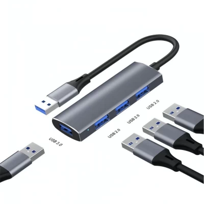 USB HUB : USB 3.0 To 4 USB 4 PORT HUB 3.0