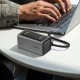 Power Bank 20000 | 100W fast charging power bank with cable and TFT display metal gray Acefast M33 Power Bank 20000 | 100W fast charging power bank with cable and TFT display metal gray Acefast M33