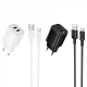Home Charger 2.1A 2U USB C Cable (1m) Borofone BAS81A — Black