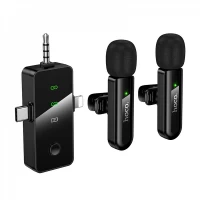 Wireless Digital Microphone — Hoco L20C Fair (iP/Type-C/3.5) Wireless Digital Microphone — Hoco L20C Fair (iP/Type-C/3.5)