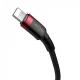 Кабель USB C to Lightning 20W PD (1m) Baseus (CATLKLF) Cafule Series — CATLKLF-G1 Gray & Black Кабель USB C to Lightning 20W PD (1m) Baseus (CATLKLF) Cafule Series — CATLKLF-G1 Gray & Black
