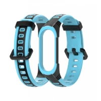 Ремінець Thin Armor,  Xiaomi Mi Band 5/6 — Black&Blue