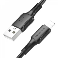 Кабель Lightning 2.4A (1m) Borofone BX80 — Black Кабель Lightning 2.4A (1m) Borofone BX80 — Black