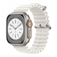 Ремінець Ocean Band Design Apple Watch 42 mm 44 mm 45 mm 49 mm — White