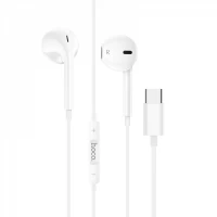 Дротові навушники Hoco M101, Type-C, з мікрофоном — White