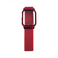 Ремешок Apple Watch Nylon with protective case 38/40/41mm  — Red