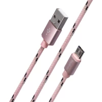 Кабель Micro 2.1A (1.5m) Yoobao YB423 — Pink