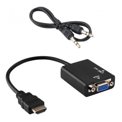 Переходник HDMI - VGA Black Переходник HDMI - VGA Black