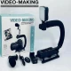 Gimbal Stabilizer | Multifunctional | Bluetooth | Microphone & LED Lamp | AY-49U
