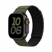 Ремінець Hoco WA39 — Apple Watch 42 mm | 44 mm | 45 mm | 49 mm — Armygreen & Black