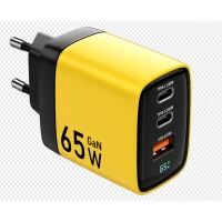 Зарядний пристрій Veron TC-65, 65 Вт, GaN, PPS, 2 PD, QC3.0 Digital display Зарядний пристрій Veron TC-65, 65 Вт, GaN, PPS, 2 PD, QC3.0 Digital display