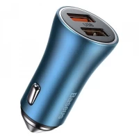 Car Charger | 40W | 2 USB — Baseus (CCJD-A03)  — CCJD-A03 Blue