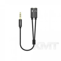Кабель Aux (1m) — Earldom ET-AUX202 — Black
