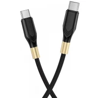 Кабель USB C to C 60W (1m) Borofone BX92 — Black Кабель USB C to C 60W (1m) Borofone BX92 — Black