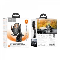 Автотримач розсувний на повітропровід з бездротовою зарядкою 15W Hoco HW34