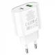 Home Charger 20W PD QC3.0 C to Lightning Cable (1m) Hoco C95A — White Home Charger 20W PD QC3.0 C to Lightning Cable (1m) Hoco C95A — White
