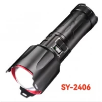 Фонарь ручной аккумуляторный с индикатором заряда, Zoom, USB - C, Power Bank — SY-2406