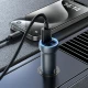 Car Charger | 17W | 2 USB — Hoco Z54 __ — Metal Grey
