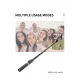 Monopod Tripod Q12 | 0.723 mm Hidden Design Reinforced Bluetooth Tripod Selfie Stick(Aluminium Alloy)