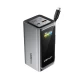Power Bank 20000 | 100W fast charging power bank with cable and TFT display metal gray Acefast M33 Power Bank 20000 | 100W fast charging power bank with cable and TFT display metal gray Acefast M33