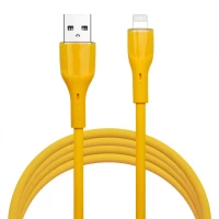 Силіконовий кабель Lightning 2,4 А (2 м) — Veron SL062 жовтий