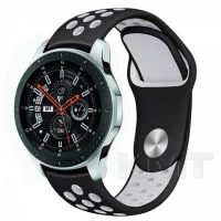 Ремінець Sport Nike Універсальний 22 mm — Black & White