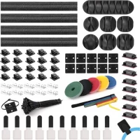 Набір для організації кабельного управління, що містить 204 шт