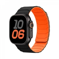 Ремінець Hoco WA39 — Apple Watch 42 mm | 44 mm | 45 mm | 49 mm — Black & Orange