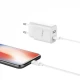 СЗУ и кабель Lightning « Hoco - C62A Victoria »  — 2 USB —  2.1A — (EU) White