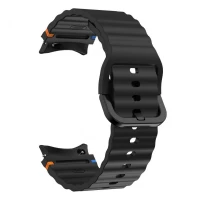 Ремінець Silicone band, силіконовий,  Samsung Galaxy Watch Ultra 7/8 — Black