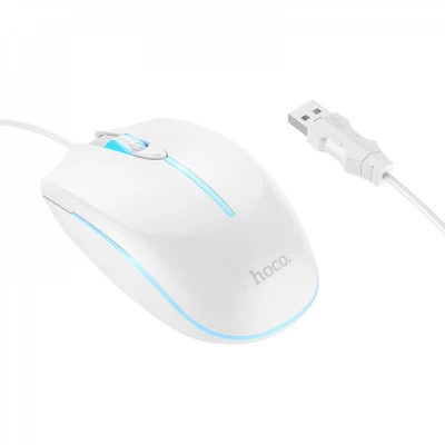 Дротова миша — Hoco GM37 — White Дротова миша — Hoco GM37 — White