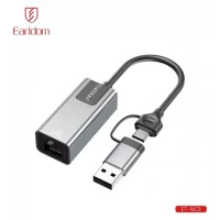 USB C + USB Ethernet Adapter 100 gigabit — Earldom ET-NC3 USB C + USB Ethernet Adapter 100 gigabit — Earldom ET-NC3