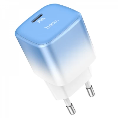 Home Charger | 20W | PD3.0 — Hoco C101A — Ice Blue Home Charger | 20W | PD3.0 — Hoco C101A — Ice Blue