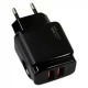 Home Charger 2.4A 2U USB C Cable (1m) Veron VR-C12C — Black Home Charger 2.4A 2U USB C Cable (1m) Veron VR-C12C — Black