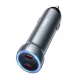 Car Charger | 60W | PD | 2 USB-C | — Hoco Z54B  — Metal Grey