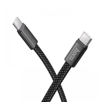 Кабель USB C to C 60W (1m) — Hoco X125 — Black
