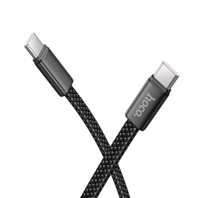 Кабель USB C to C 60W (1m) — Hoco X125 — Black