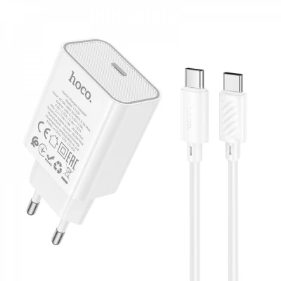 Home Charger 20W PD3.0 C to C Cable (1m) Hoco C143A Home Charger 20W PD3.0 C to C Cable (1m) Hoco C143A