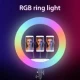 Лампа Кольцевая LED RL-21 RGB Original 54 cm  65w | 416 Lights | Remote I 3m cable with plug  I 3 holder I carry bag