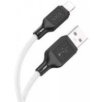 Кабель Lightning 2.4A (1m) Hoco X90 Cool silicone — White