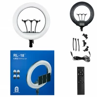 Лампа Кольцевая LED RL-18 Original 46 cm  55w | 416 Lights | Remote I 3m cable with plug  I 3 holder I