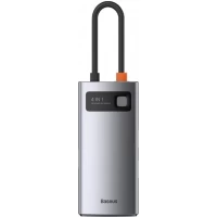 USB-хаб Baseus CAHUB-CY0G Metal Gleam Series, USB-C, 4 в 1 — Grey
