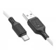 Силіконовий кабель USB-C 3 А (1 м) — Hoco X90 Cool — Black