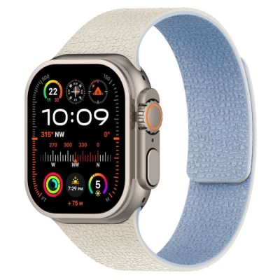 Ремінець Magic Silicon Apple Watch 38 mm 40 mm 41 mm — Antique White&Mist Blue