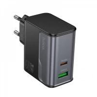 Home Charger | 45W | PD | QC3.0 — Hoco CS74A — Black Home Charger | 45W | PD | QC3.0 — Hoco CS74A — Black