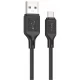 Кабель Micro 2.4A (1m) Hoco X90 Cool silicone — Black