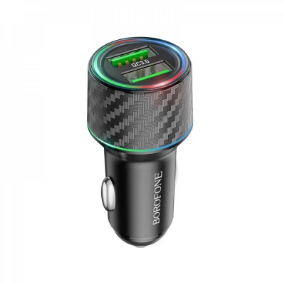 Car Charger 36W 2 QC3.0 Borofone BZ21A — Black Car Charger 36W 2 QC3.0 Borofone BZ21A — Black
