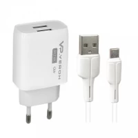 Home Charger 2.4A 2U USB C Cable (1m) Veron AC62C Home Charger 2.4A 2U USB C Cable (1m) Veron AC62C